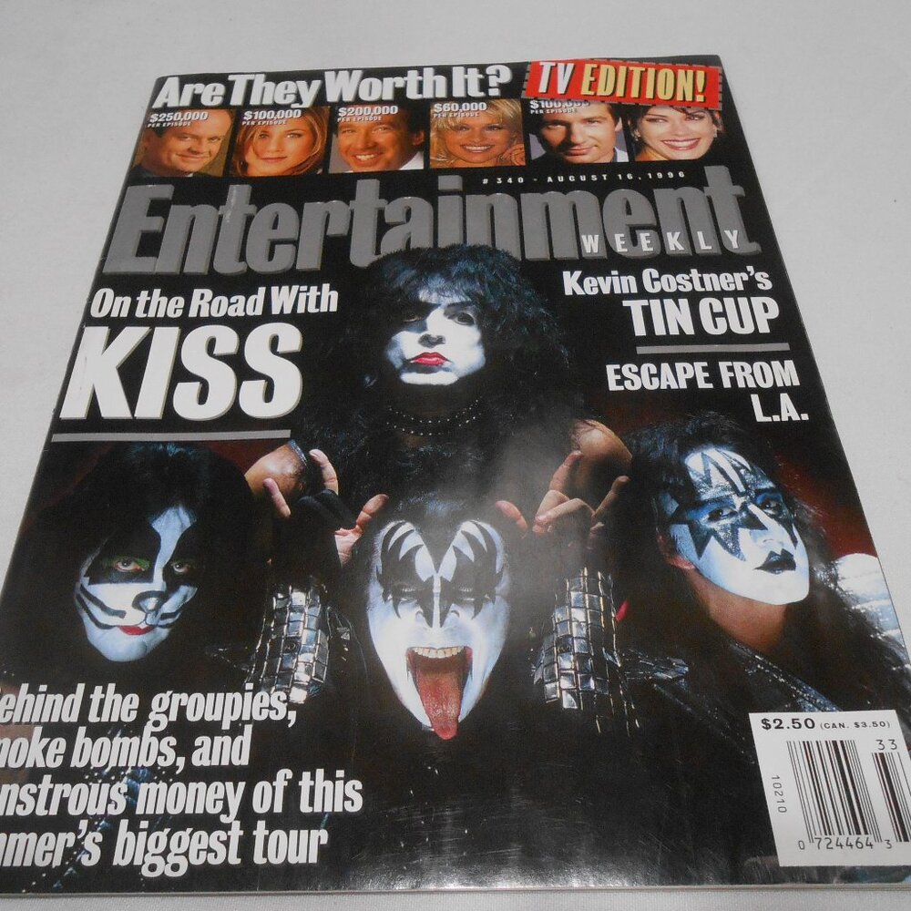 VTG ENTERTAINMENT WEEKLY ON THE ROAD WITH KISS TIN CUP ESCAPE FROM L.A. MAGAZINE